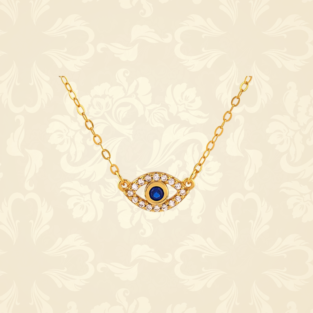 Evil Eye Necklace and Bracelet Set