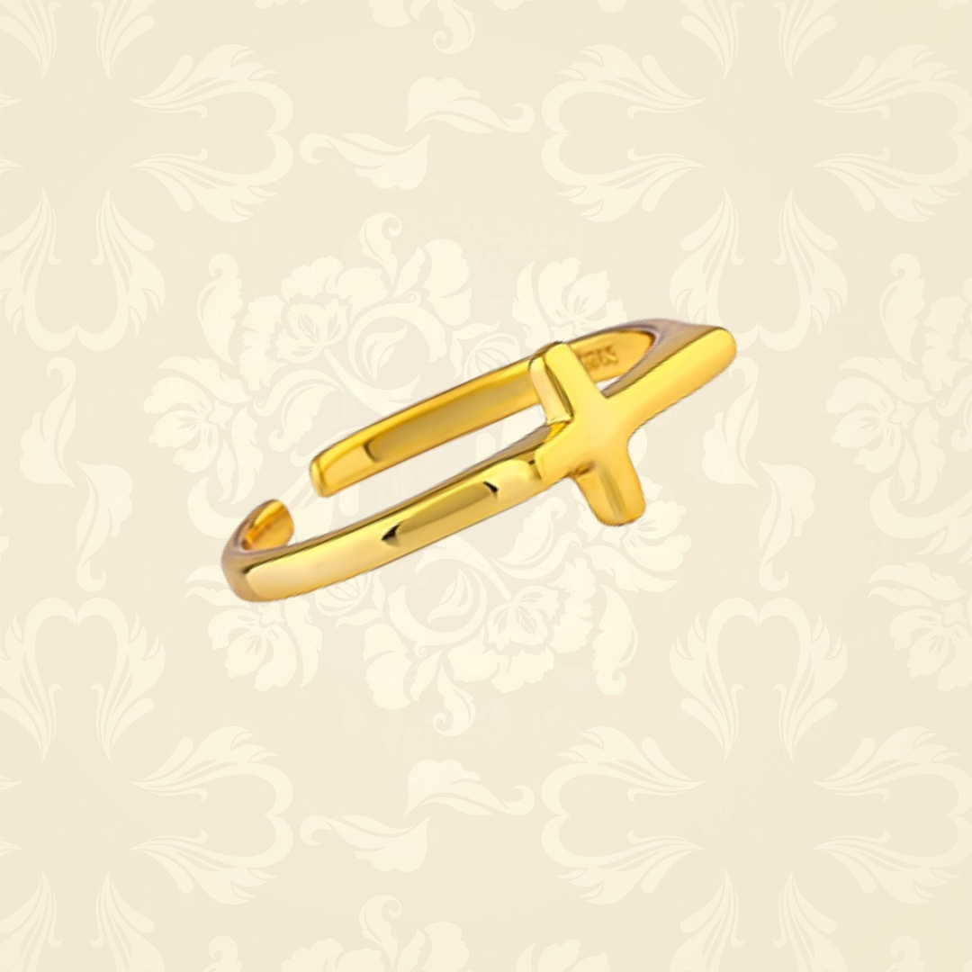 Aleth Ring - Sleek Everyday Cross