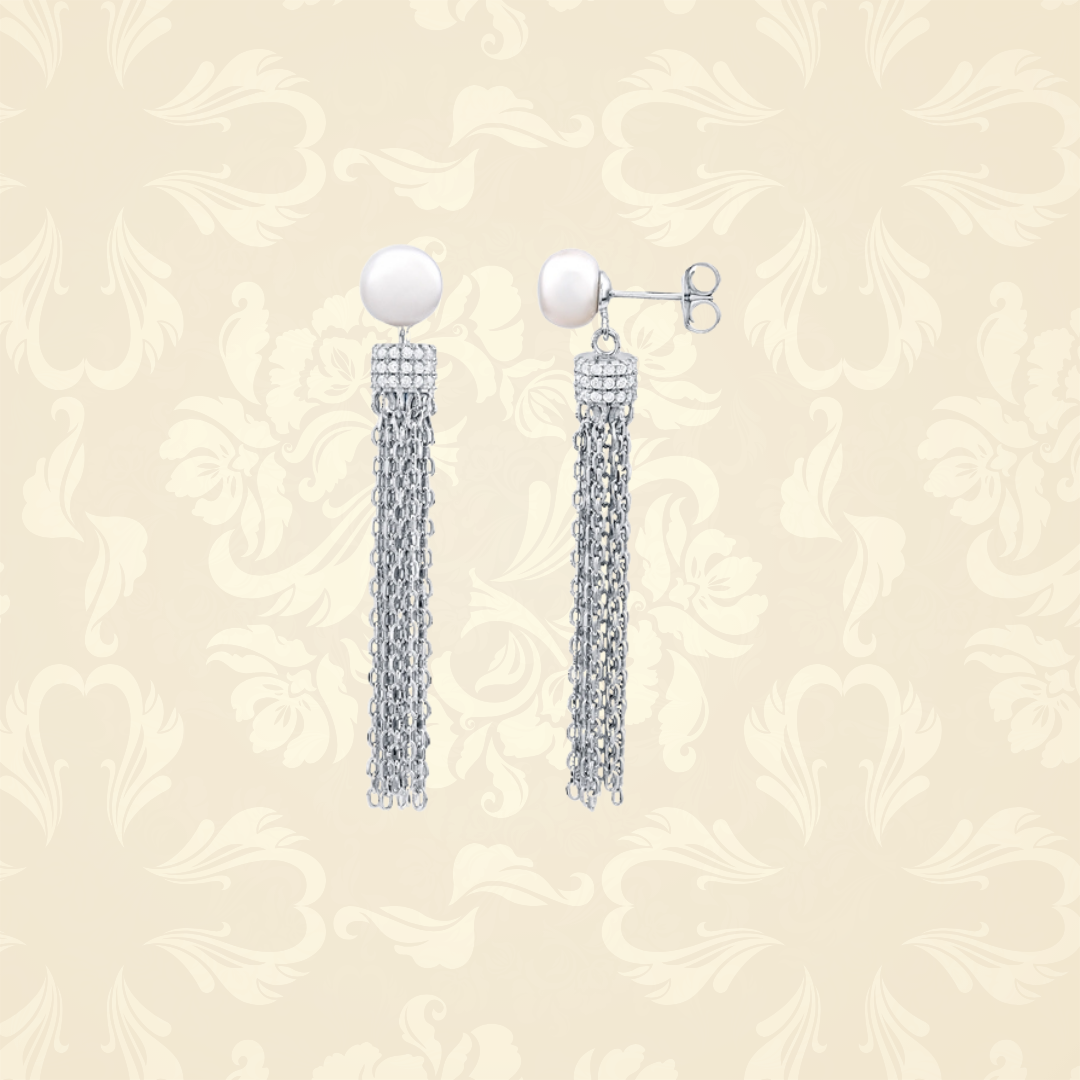 Fran Freshwater Tassel Earrings