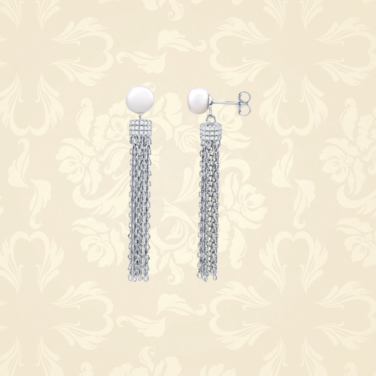 Fran Freshwater Tassel Earrings