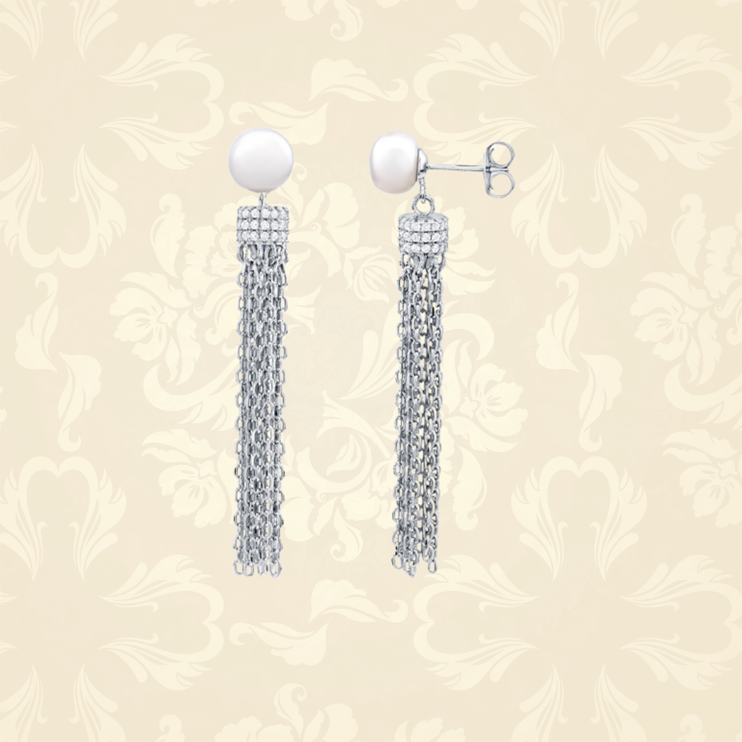 Fran Freshwater Tassel Earrings