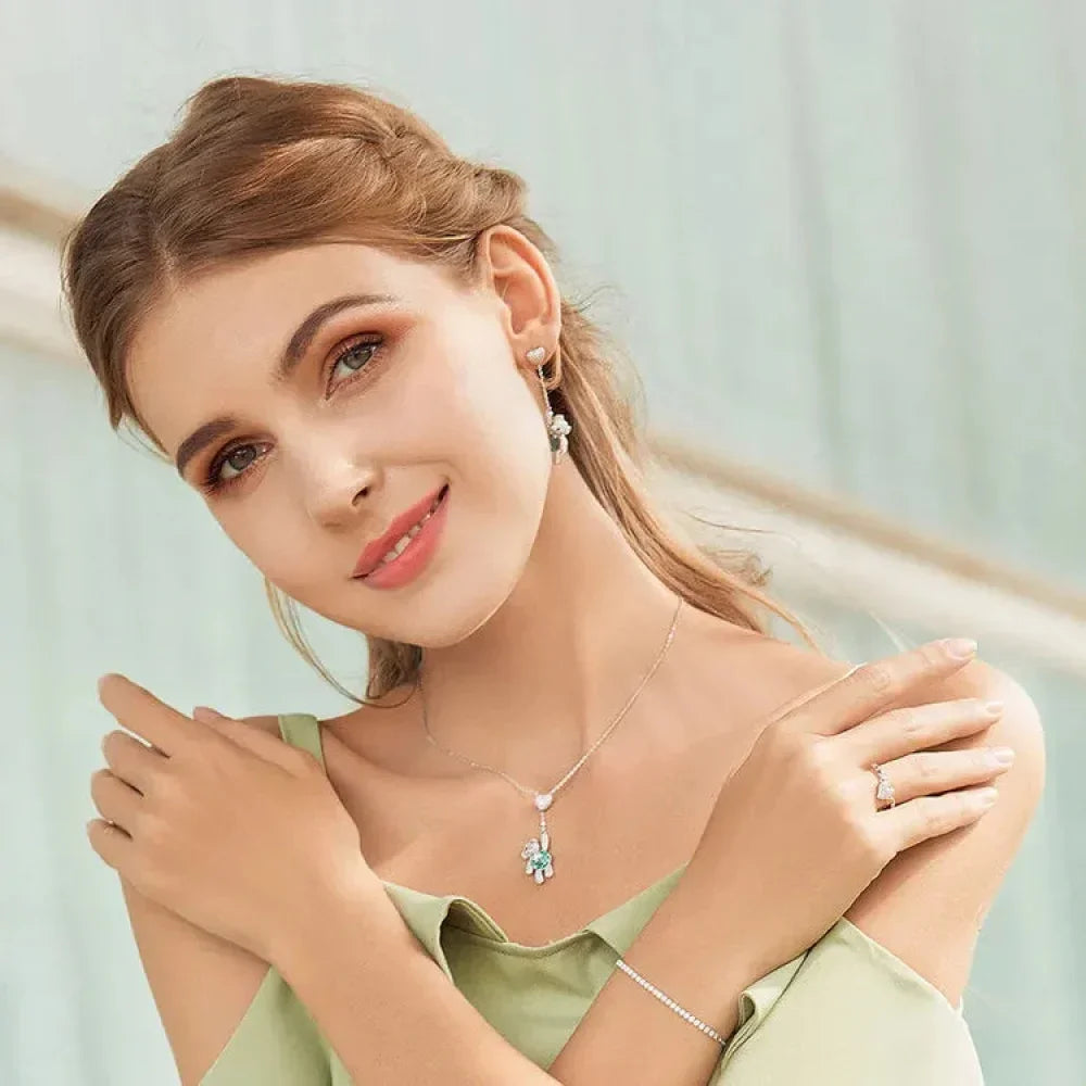 Sterling Silver CZ Tennis Bracelet – 14K Gold Plated Adjustable