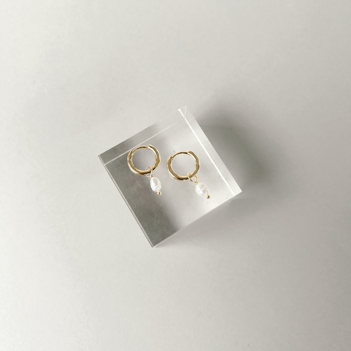 Pearl Hoop Earrings