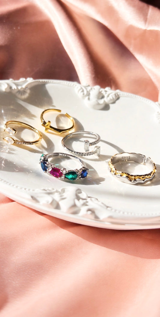 Elena Multi Stone Ring- A vibrant expression of confidence, colour, and modern luxury.