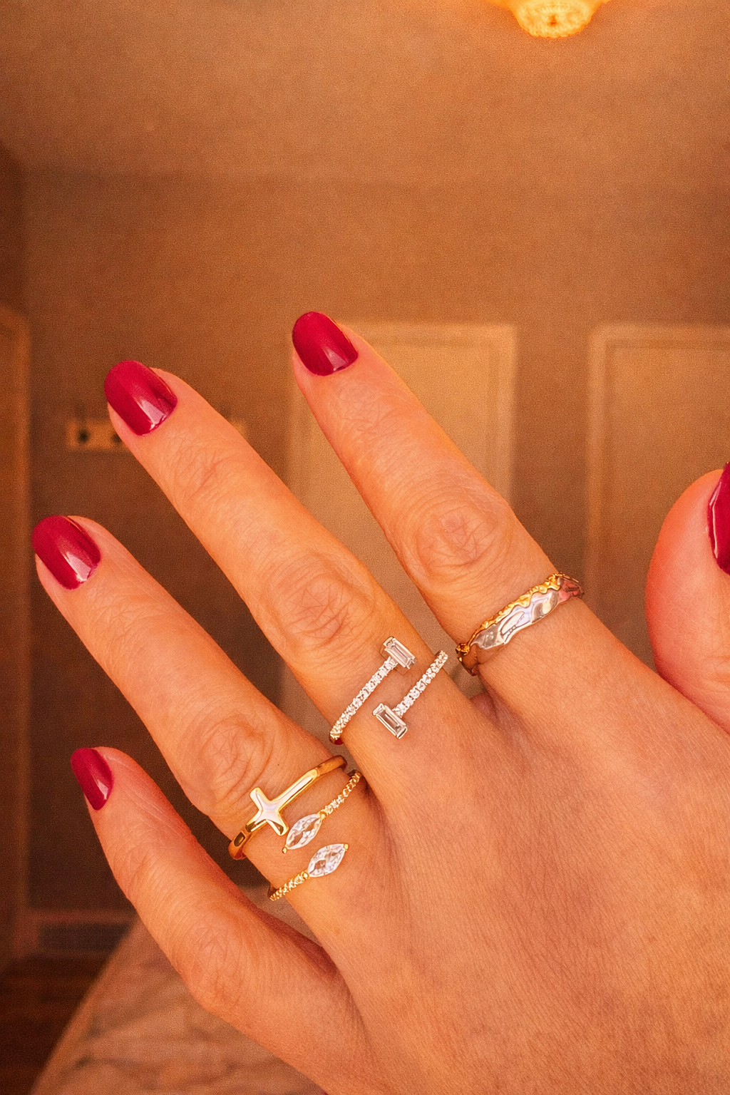 Josephine Ring- Elegant Silver Statement Ring for Women