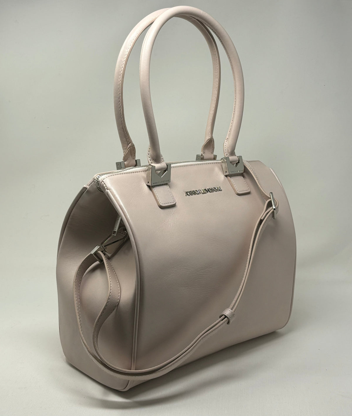 Sac à Main en Cuir rose blush | Mona Moyen