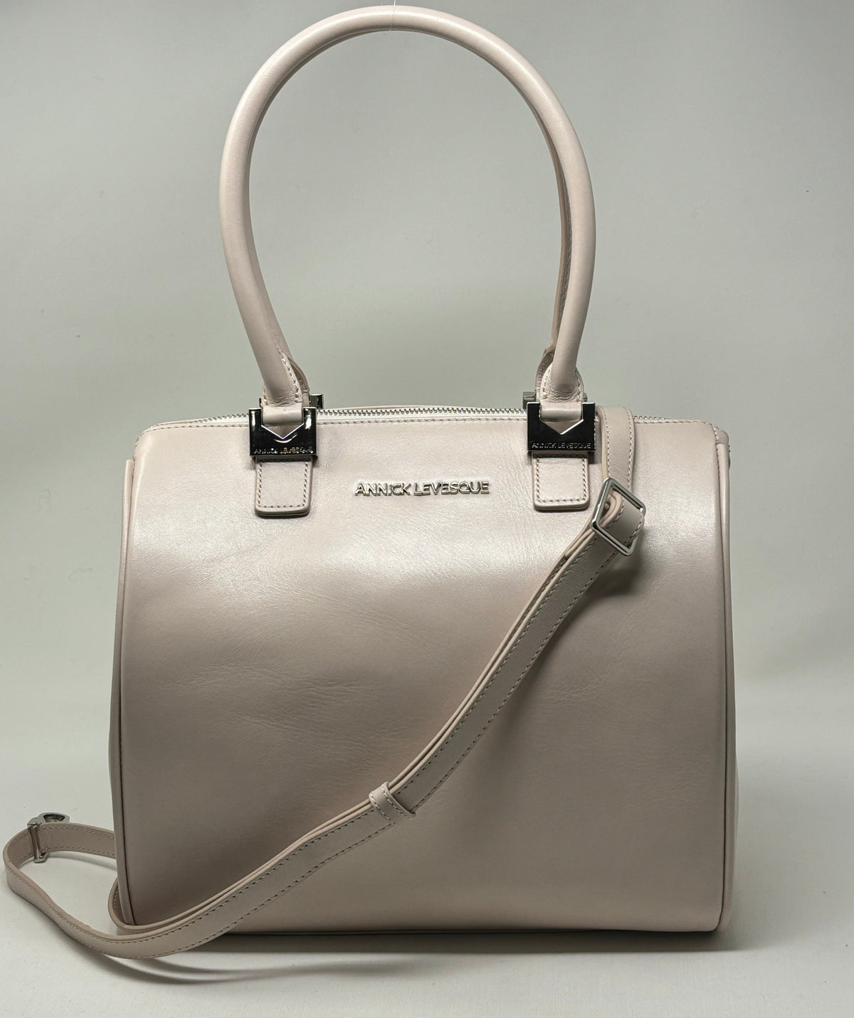 Sac à Main en Cuir rose blush | Mona Moyen
