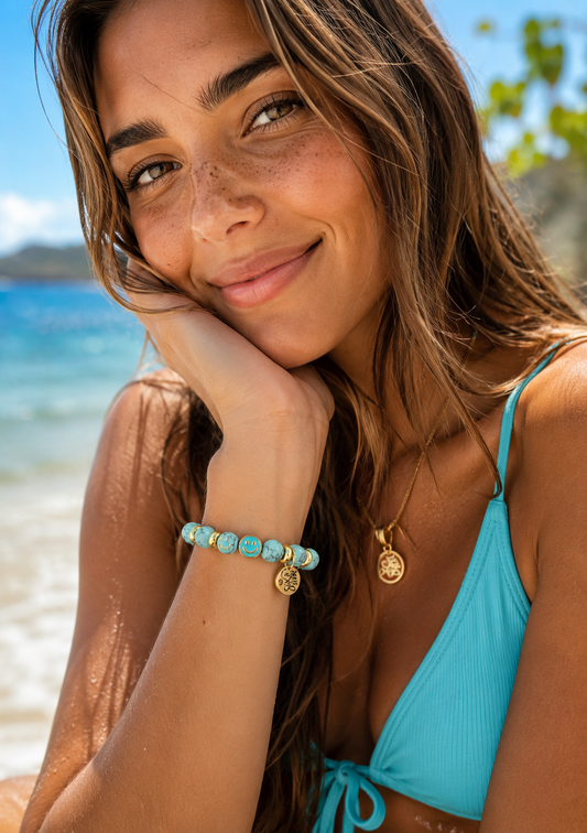Blue Howlite Happiness Bracelet
