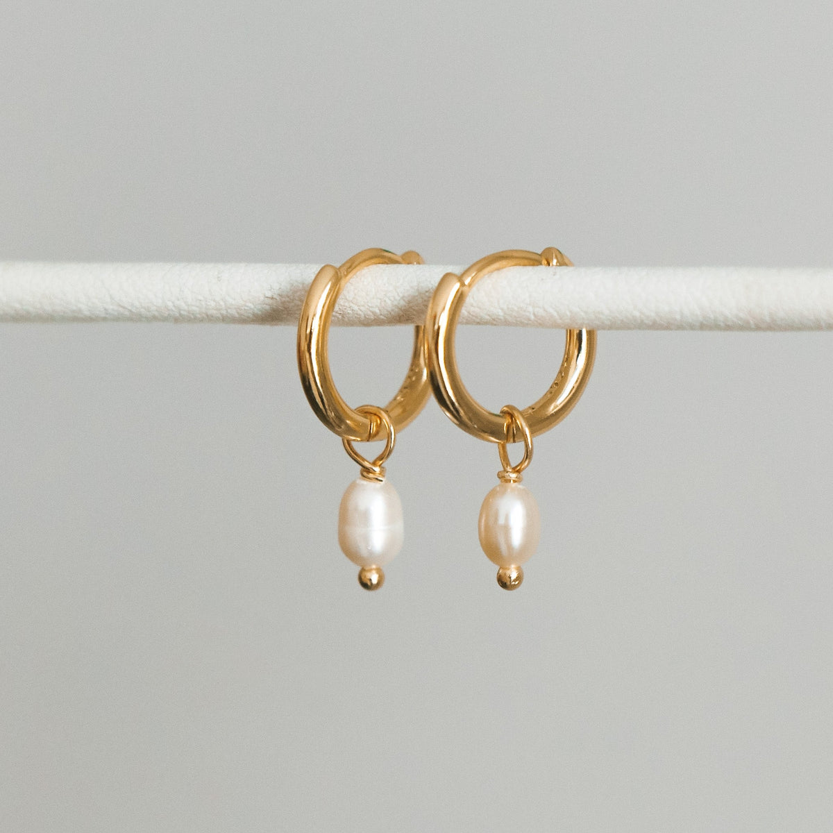 Pearl Hoop Earrings
