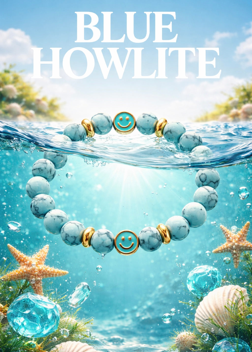 Blue Howlite Happiness Bracelet
