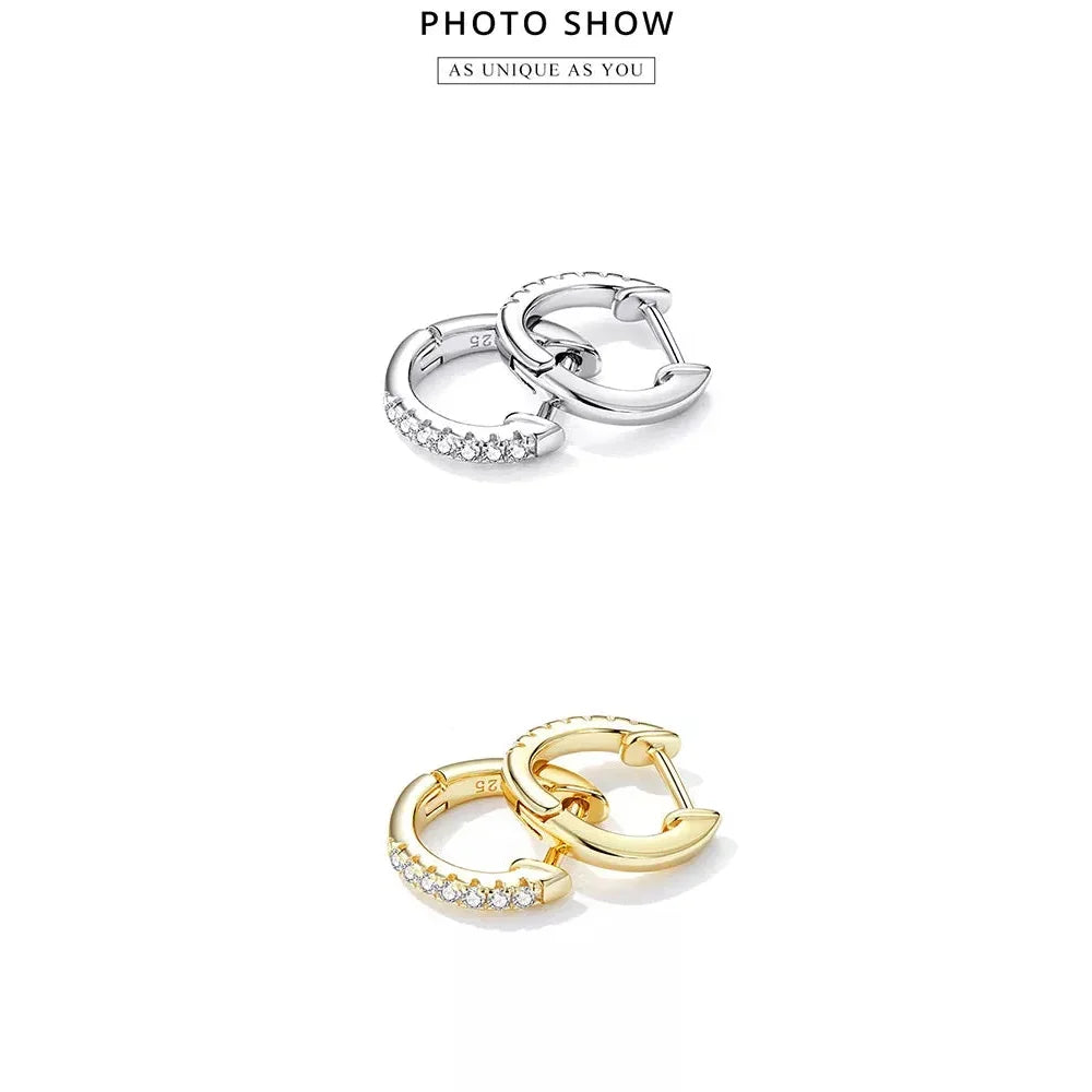 Stunning 925 Sterling Silver Small Hoop Earrings - Chic And Timeless