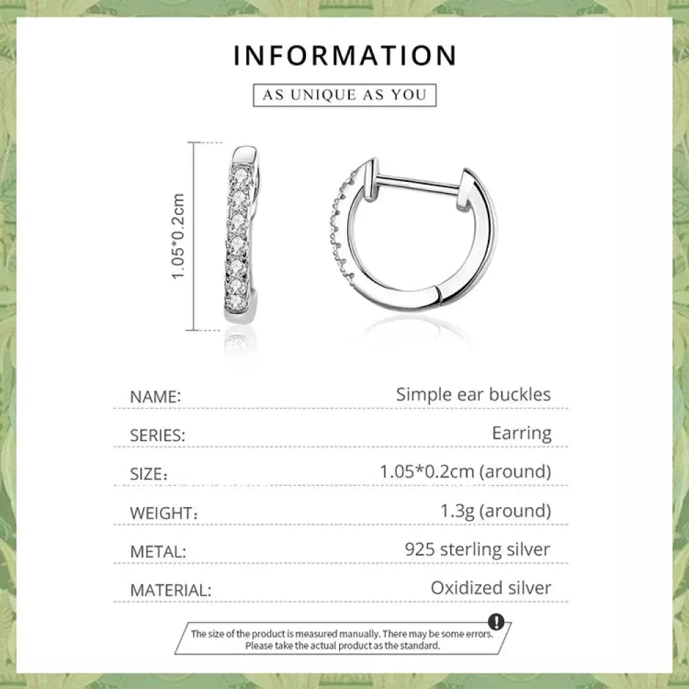 Stunning 925 Sterling Silver Small Hoop Earrings - Chic And Timeless