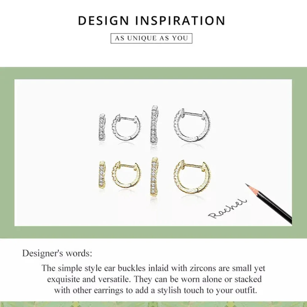 Stunning 925 Sterling Silver Small Hoop Earrings - Chic And Timeless